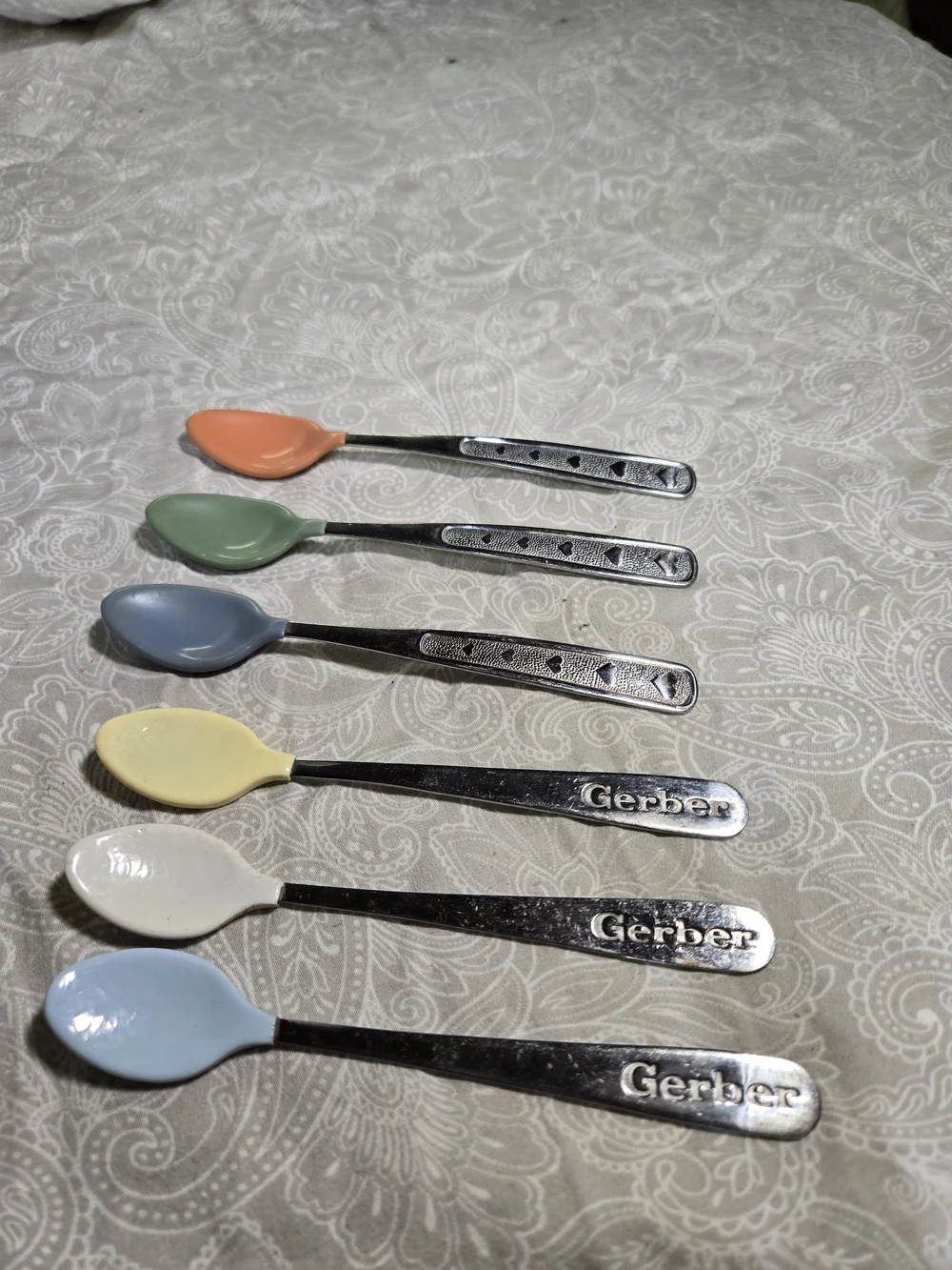 Gerber Vintage Multicolor Baby Spoons - Set of 6